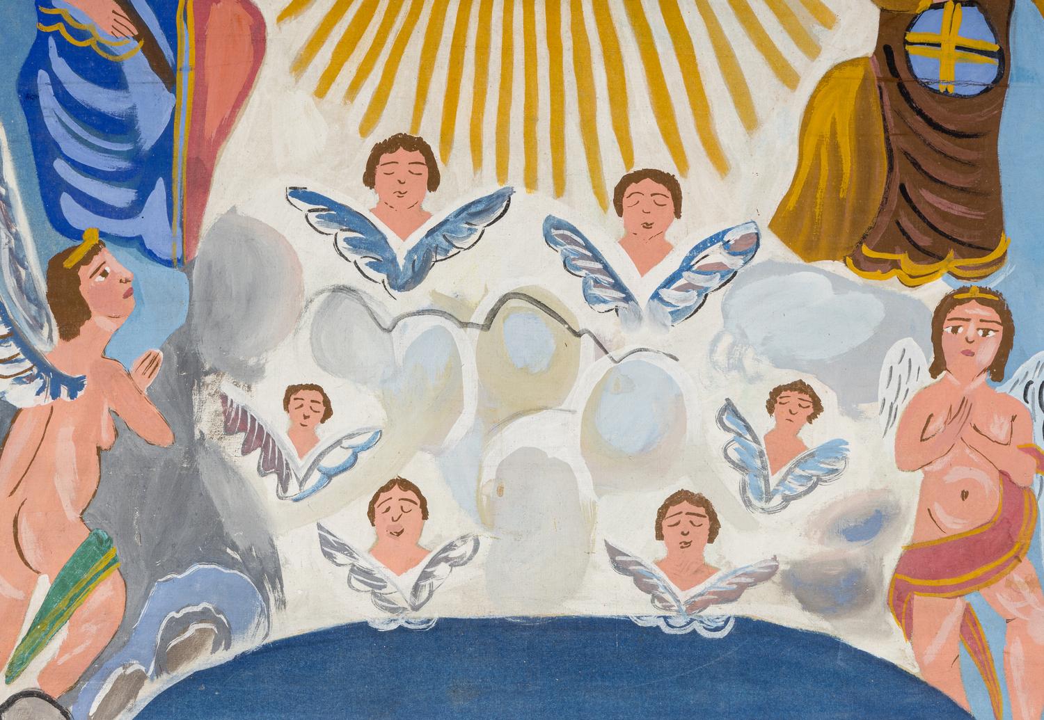 Paradiso and Untitled ( Vision of an Angel With Golden Armor) (a double-sided work)