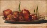 Marc-Aurele Fortin, (Canadian, 1888-1970), Nature Morte aux Oignons, 1909