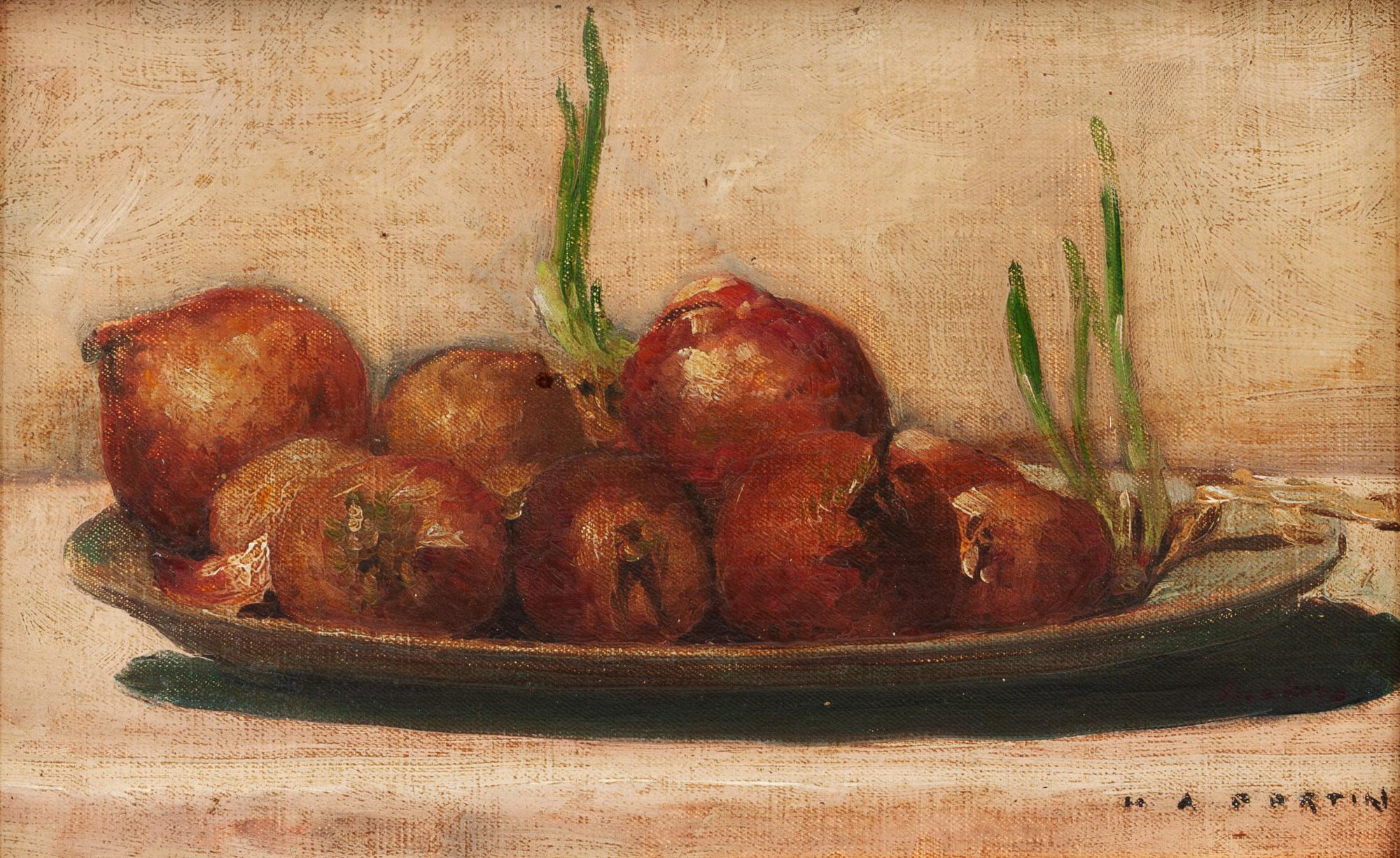 Marc-Aurele Fortin, (Canadian, 1888-1970), Nature Morte aux Oignons, 1909