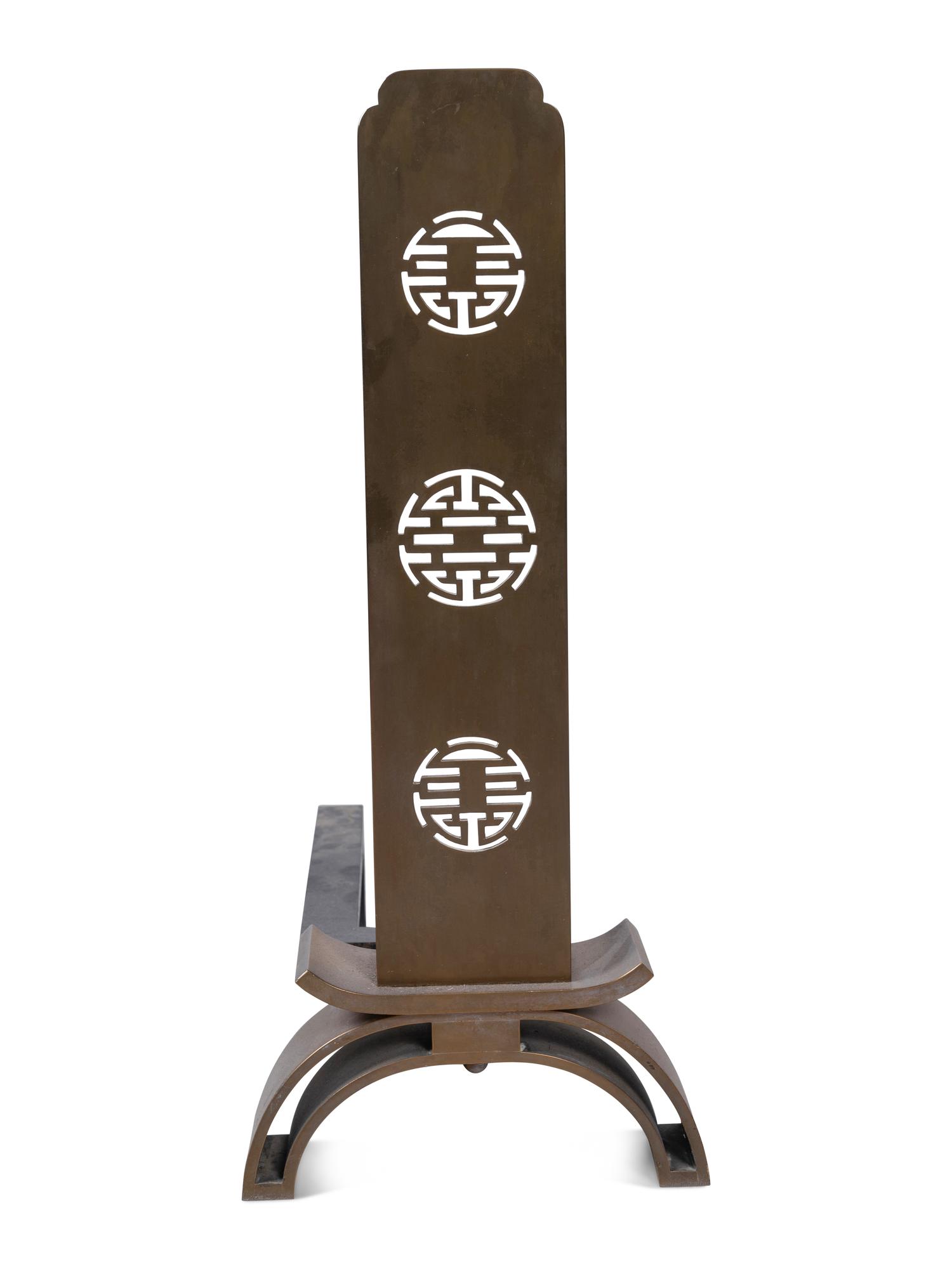 Chinoiserie Andirons