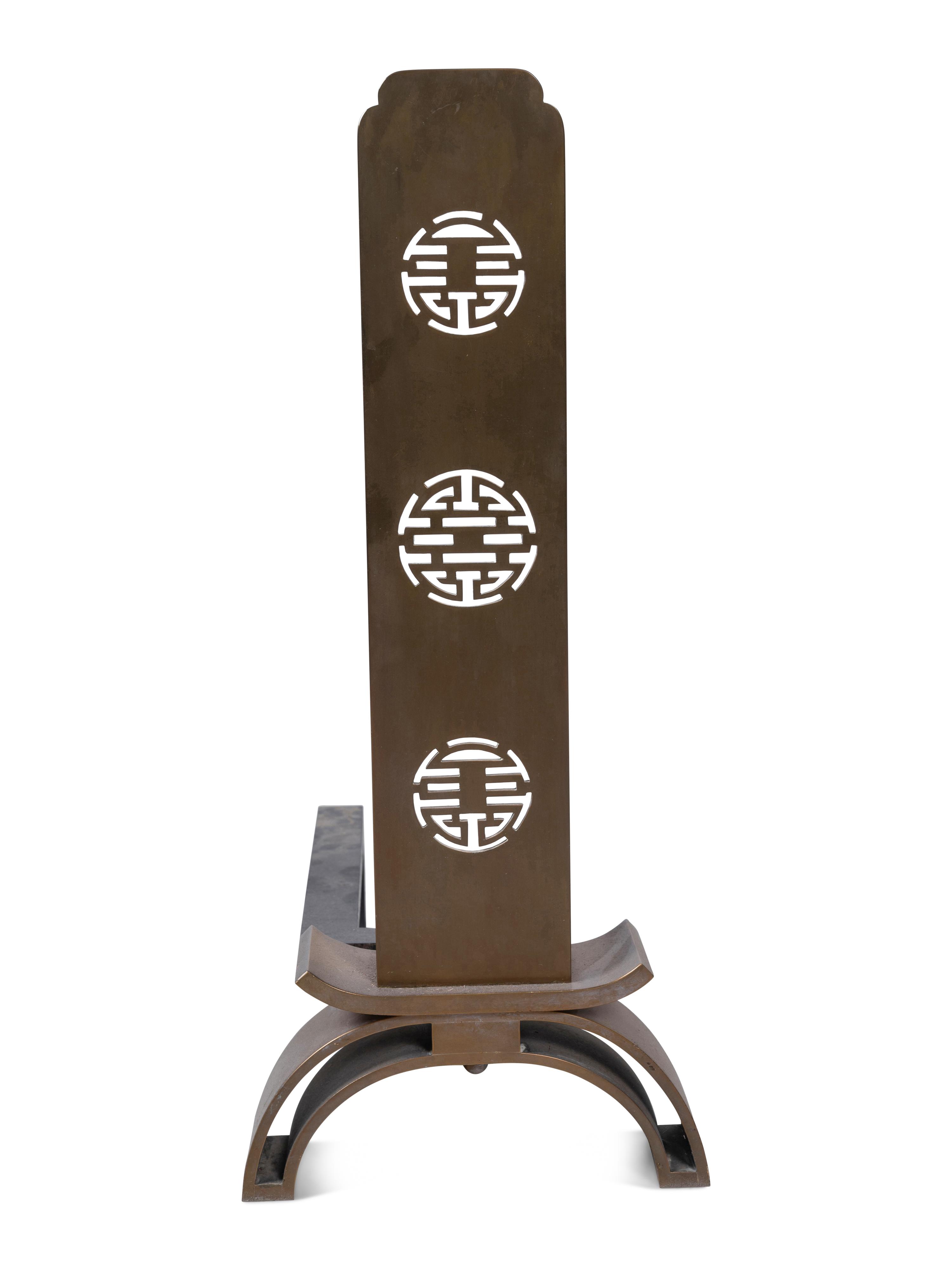 Chinoiserie Andirons