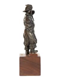 A Japanese Bronze Figure of a Samurai Warrior — 19th Century