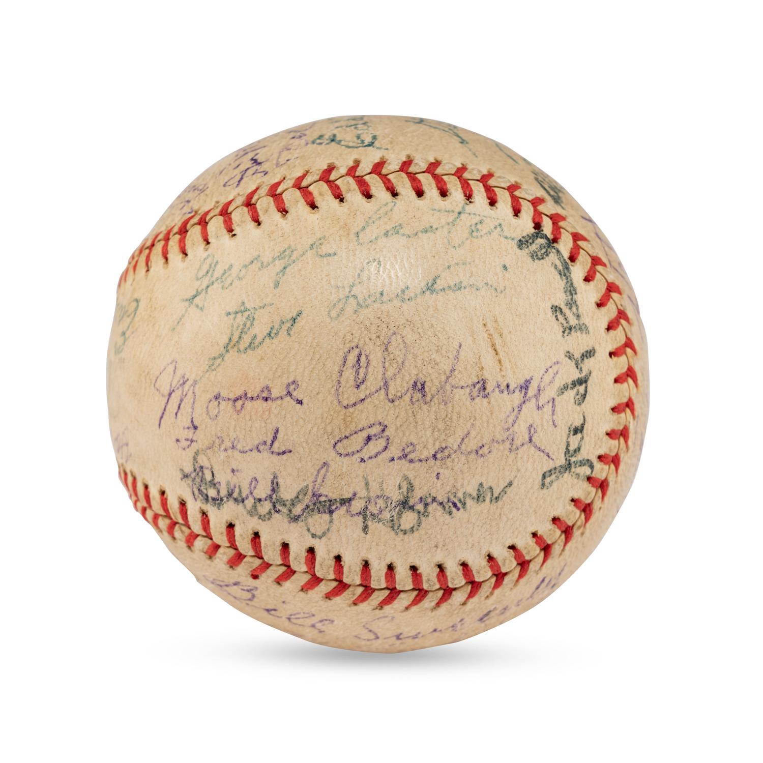 A 1936 Portland Beavers Team Signed Autograph Baseball