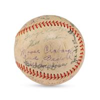 A 1936 Portland Beavers Team Signed Autograph Baseball