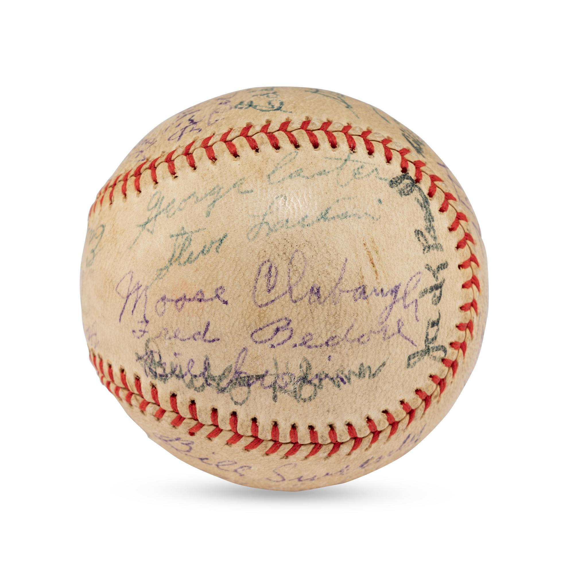 A 1936 Portland Beavers Team Signed Autograph Baseball