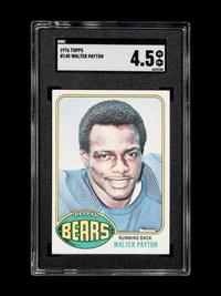 A 1976 Topps Walter Payton Rookie Football Card No. 148 (SGC 4.5 VG-EX+)