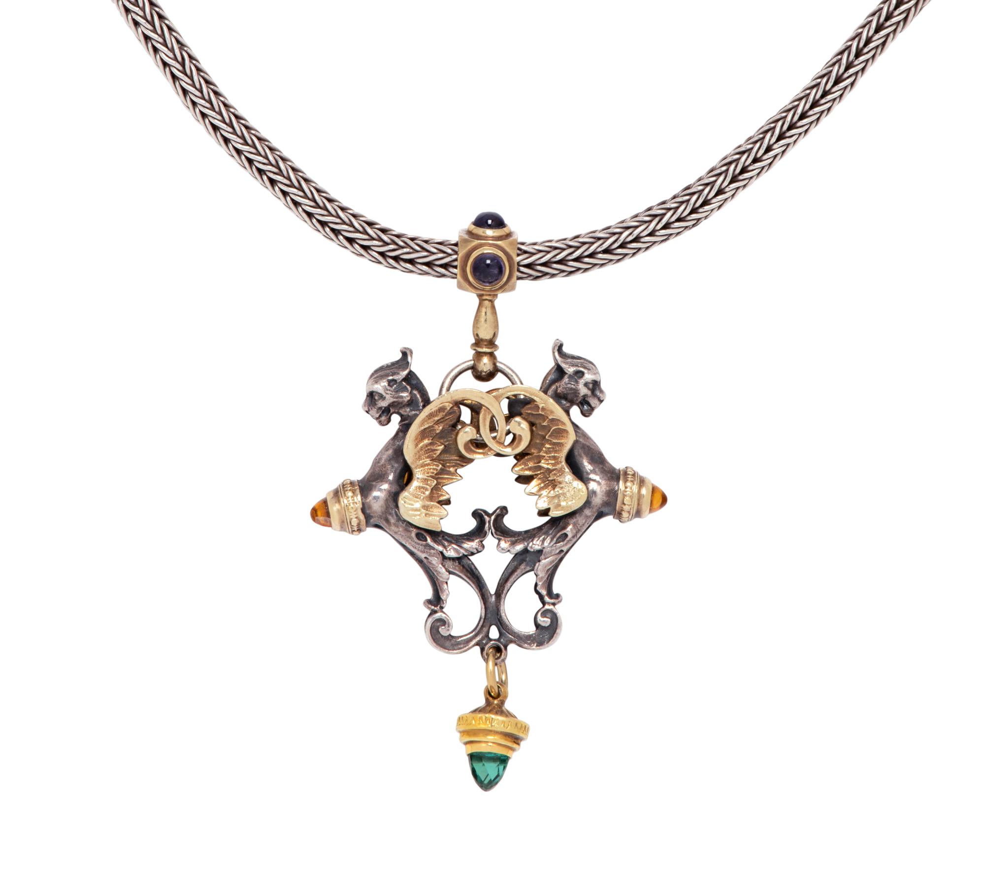 PAUL LANTUCH, COLLECTION OF STERLING SILVER AND YELLOW GOLD JEWELRY