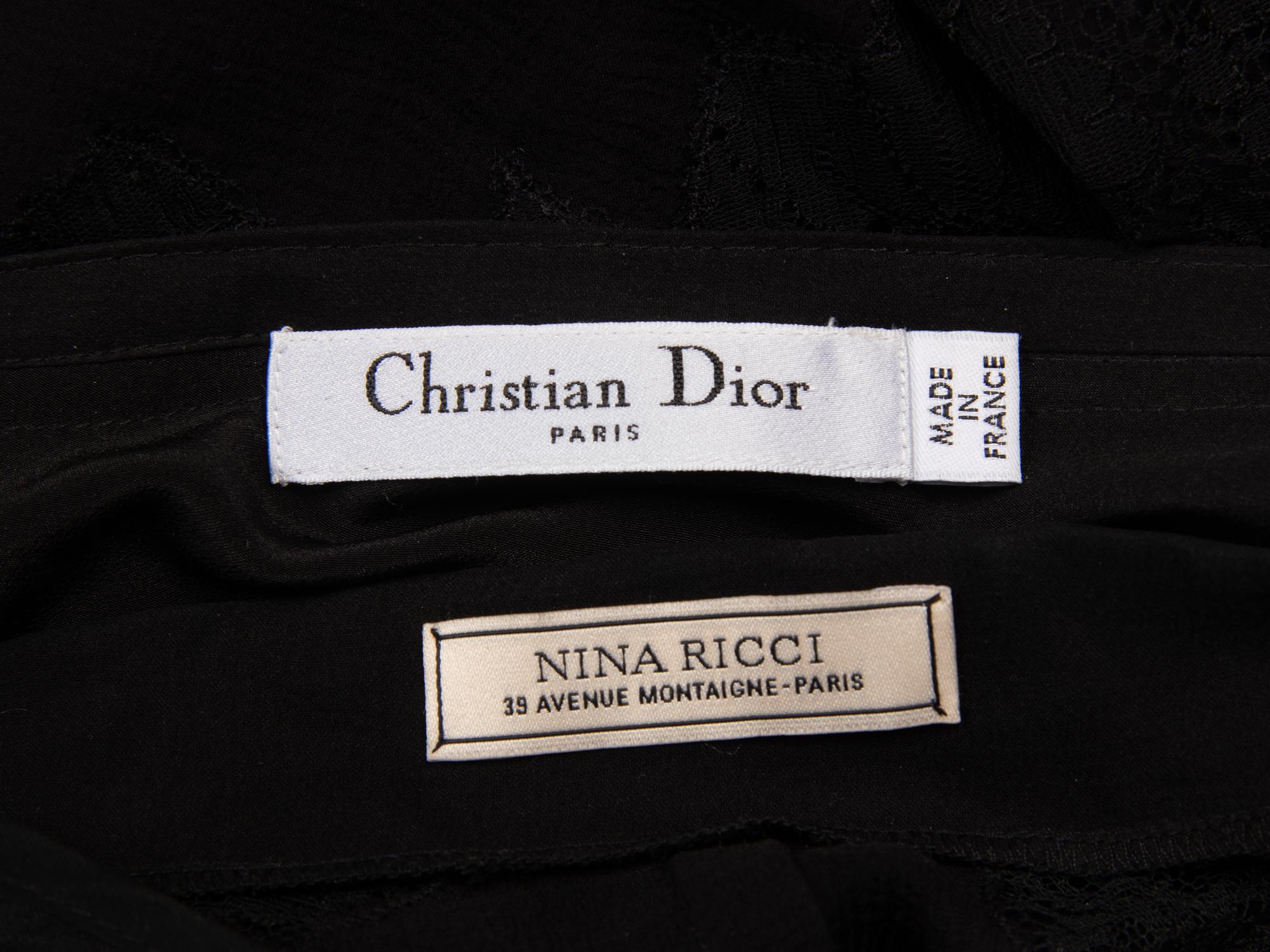 Nina Ricci & Christian Dior, Silk Blouse & Skirt