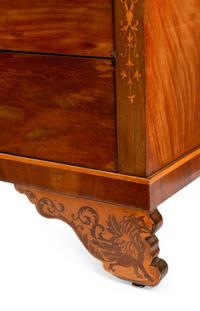 An Italian Mahogany and Marquetry Chest of Drawers