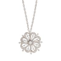 WHITE GOLD AND DIAMOND PENDANT NECKLACE