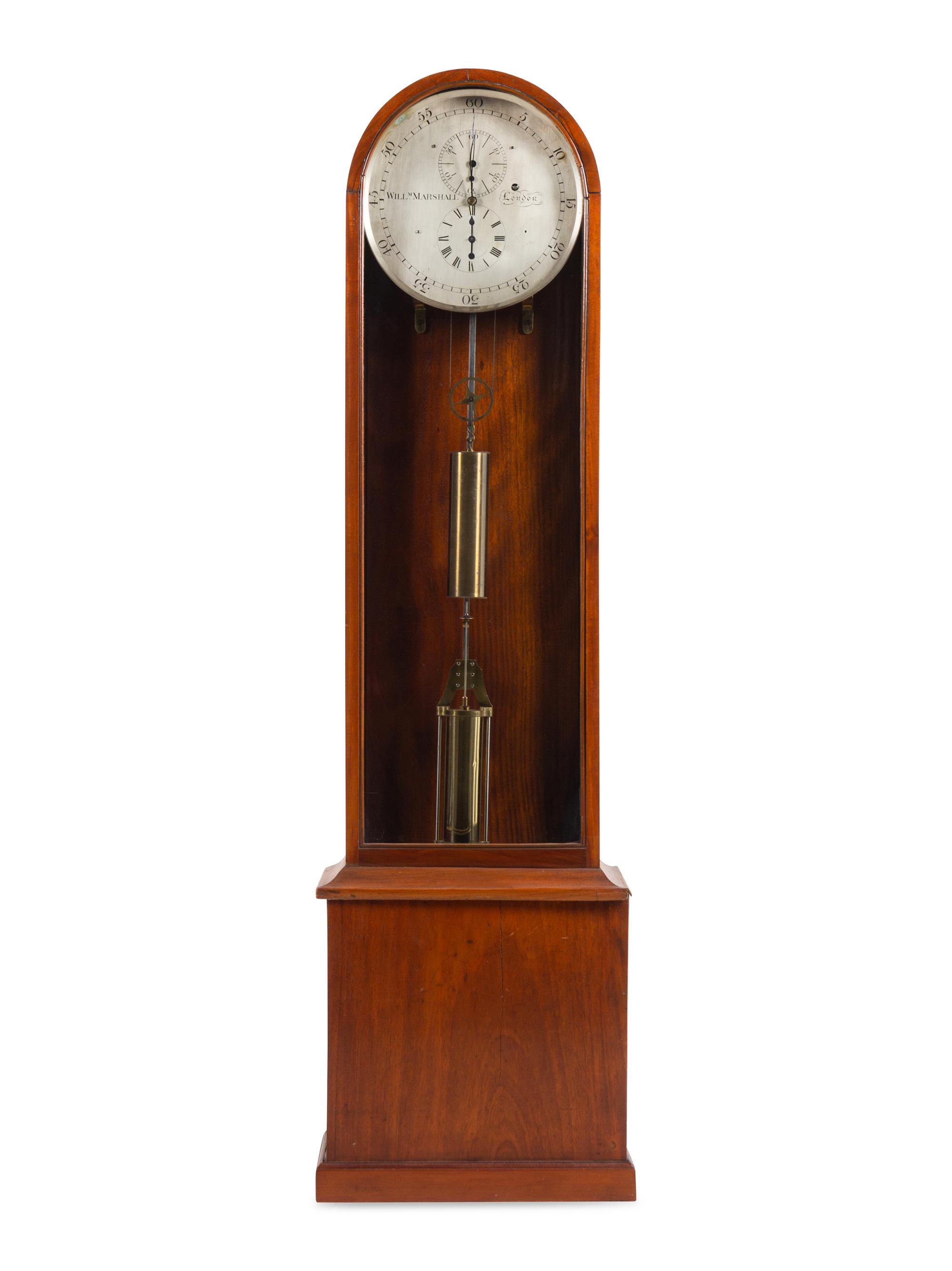 A William IV Mahogany Regulator Longcase Clock