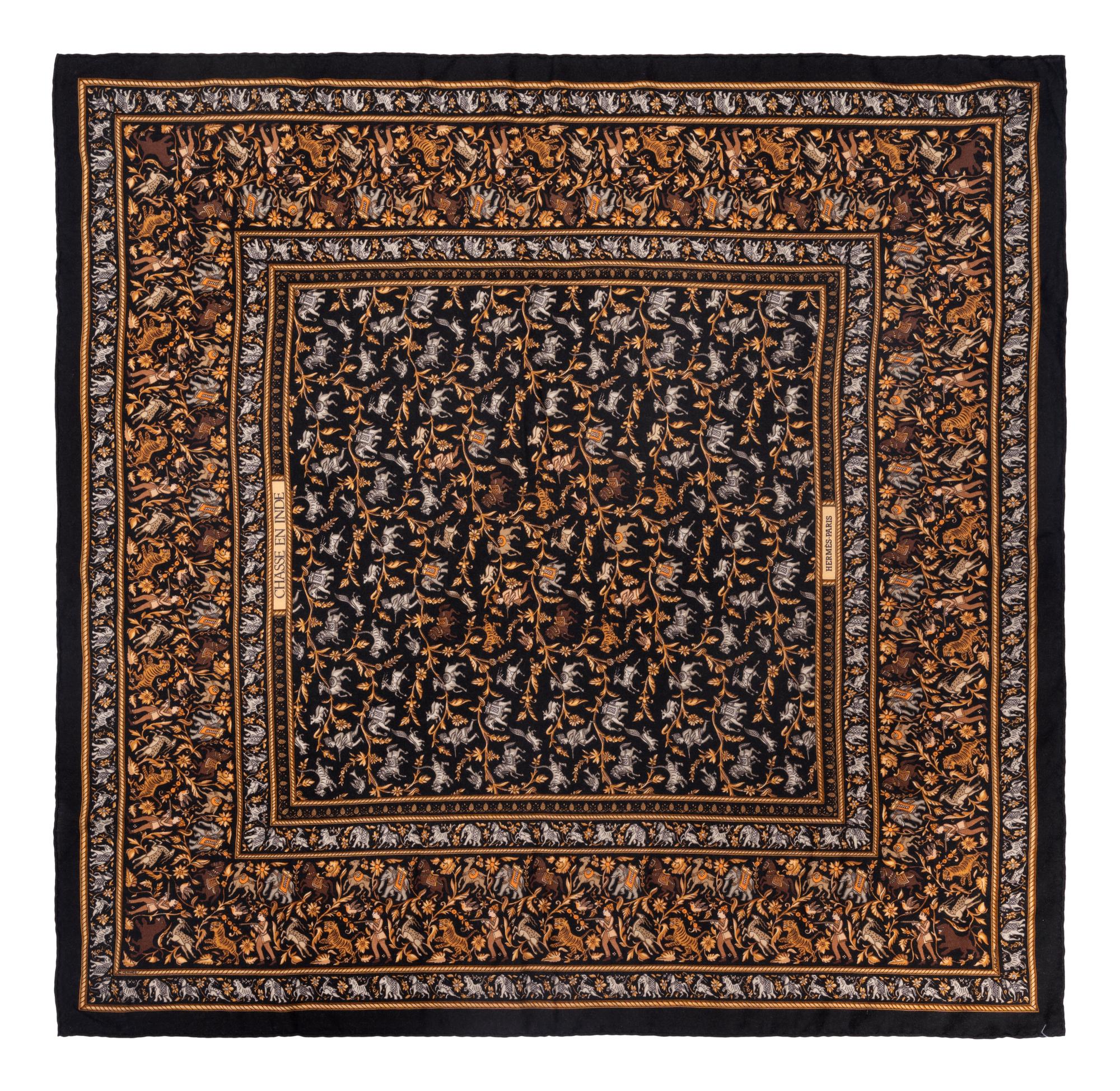 Two Hermès Cashmere Scarves