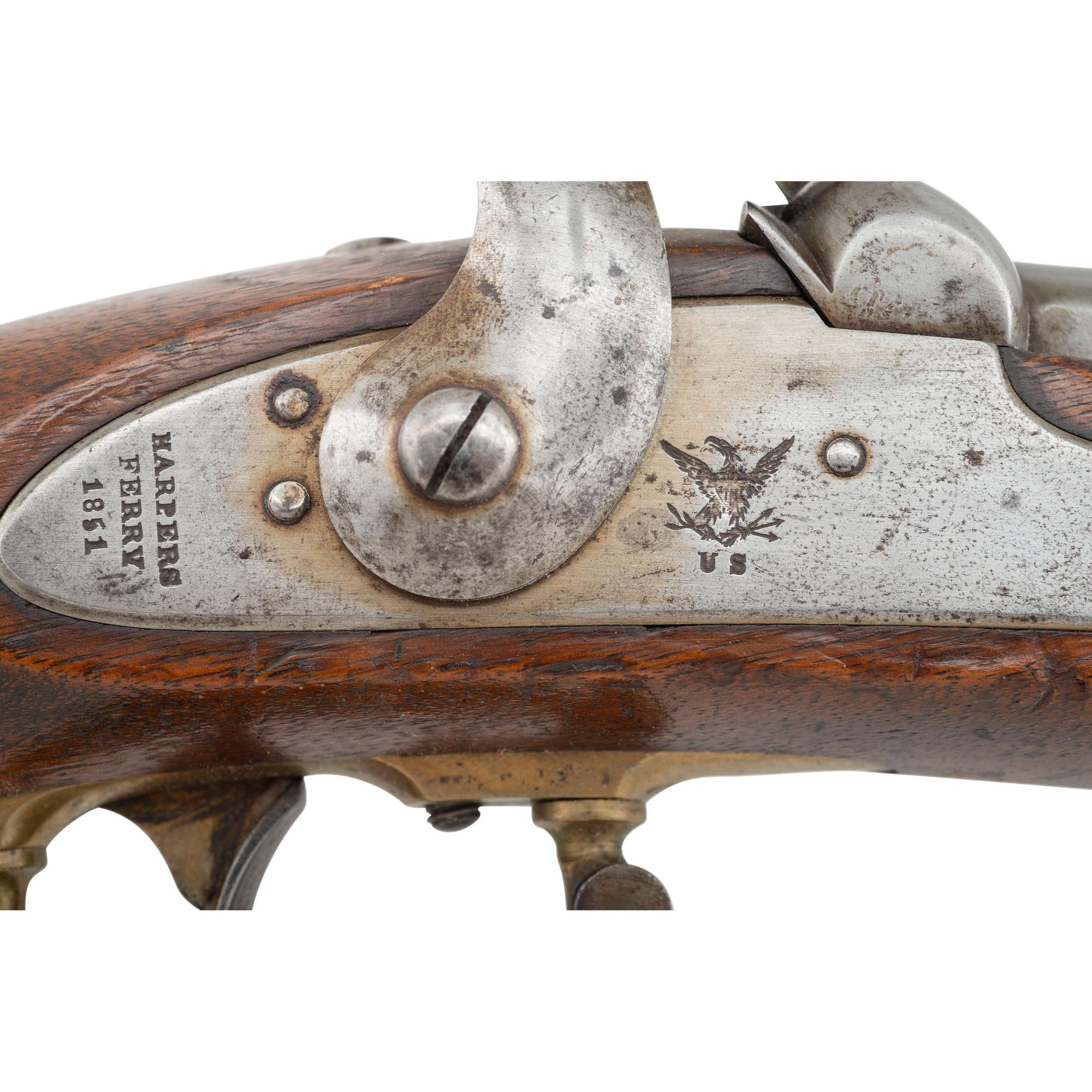 New Jersey Surcharged Harpers Ferry Type IV Alteration of a US Model 1841 Mississippi Rifle