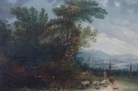 Artist Unknown, (Continental, 19th century), Boy with Sheep and Cows