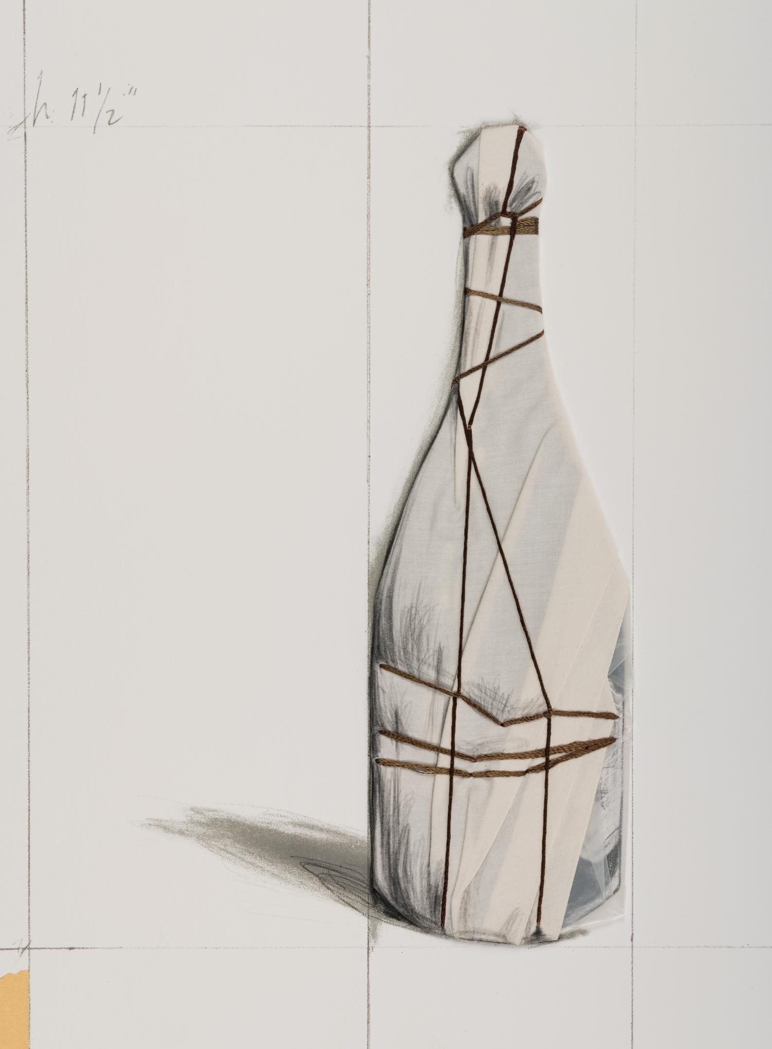 Wrapped Champagne Bottle, Project for Happy Anniversary (from the Landfall Press 30th Anniversary Portfolio )