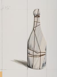 Wrapped Champagne Bottle, Project for Happy Anniversary (from the Landfall Press 30th Anniversary Portfolio )