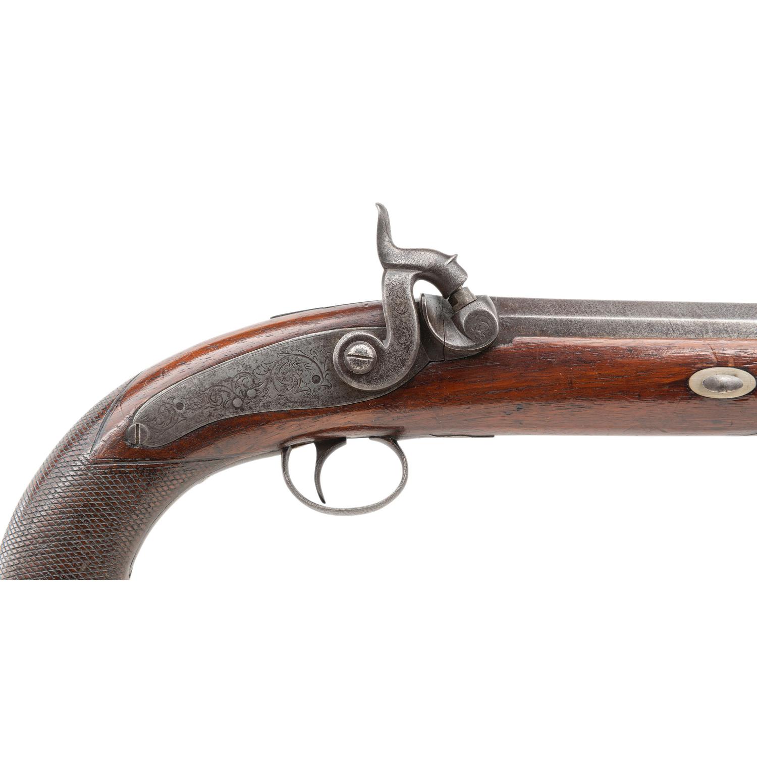 Birmingham Proofed Percussion Pistol signed Hewson London