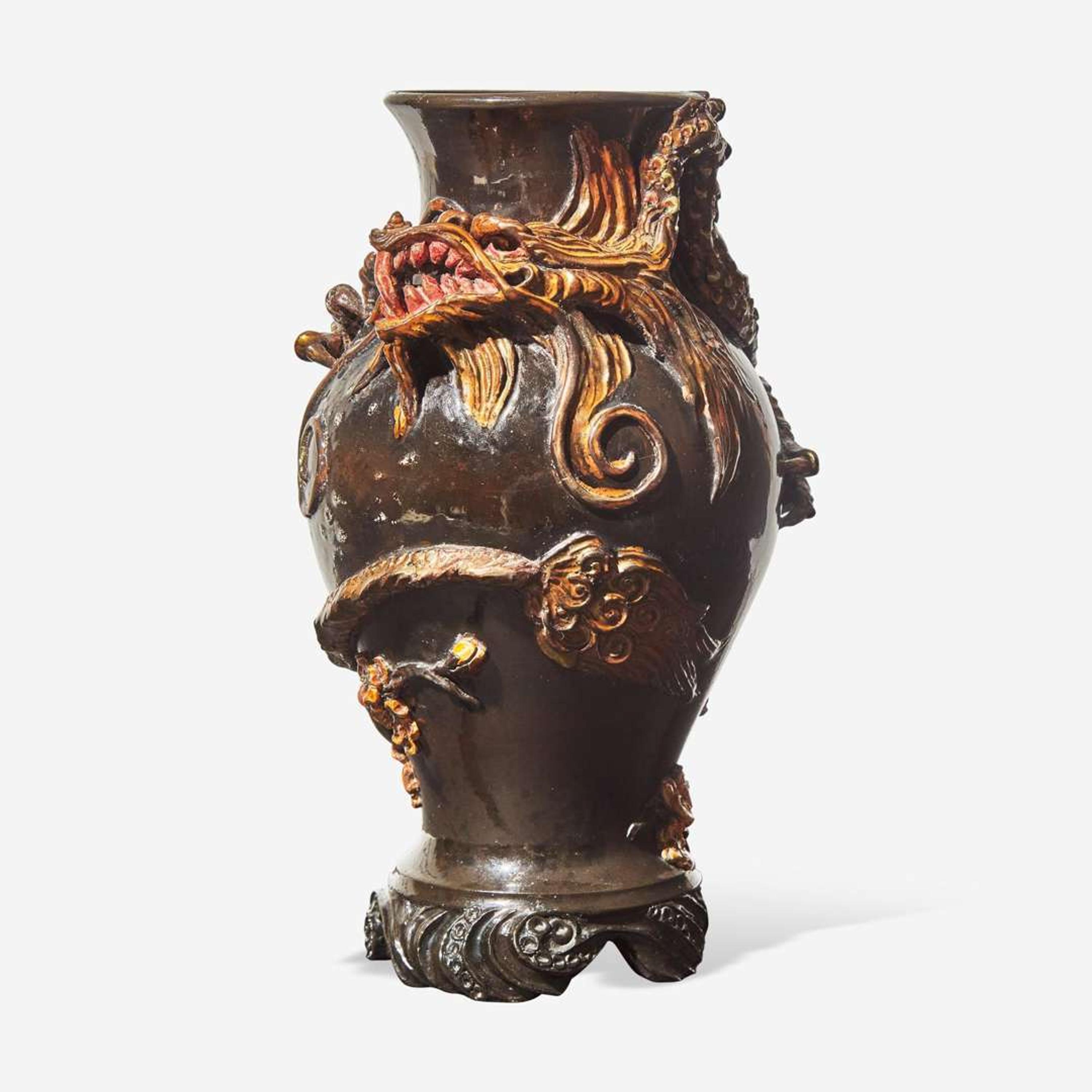 A Harry Barnard (1862-1933) Wedgwood Vase with Dragon UK, 1922