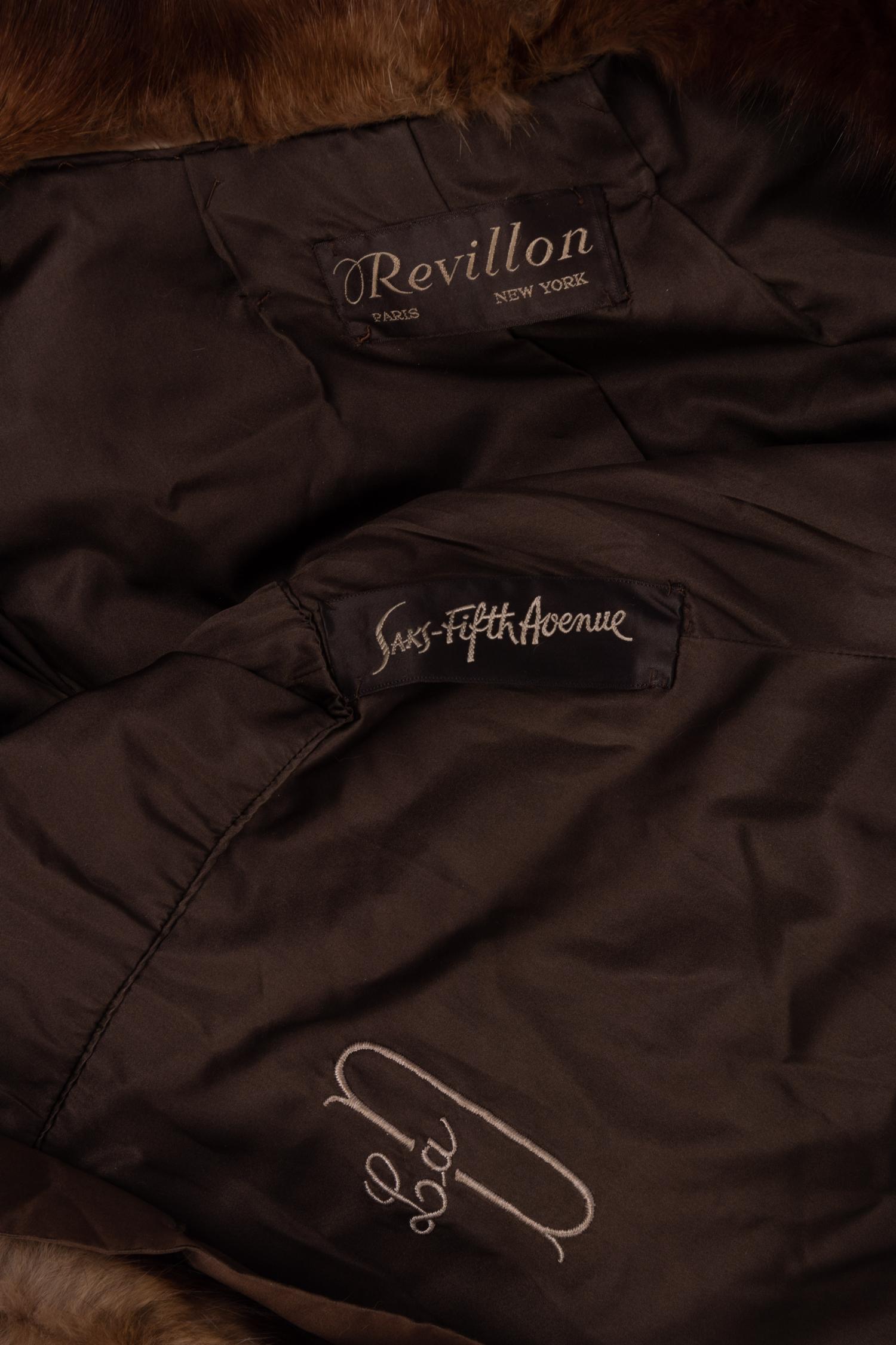 Revillon Sable Fur Coat