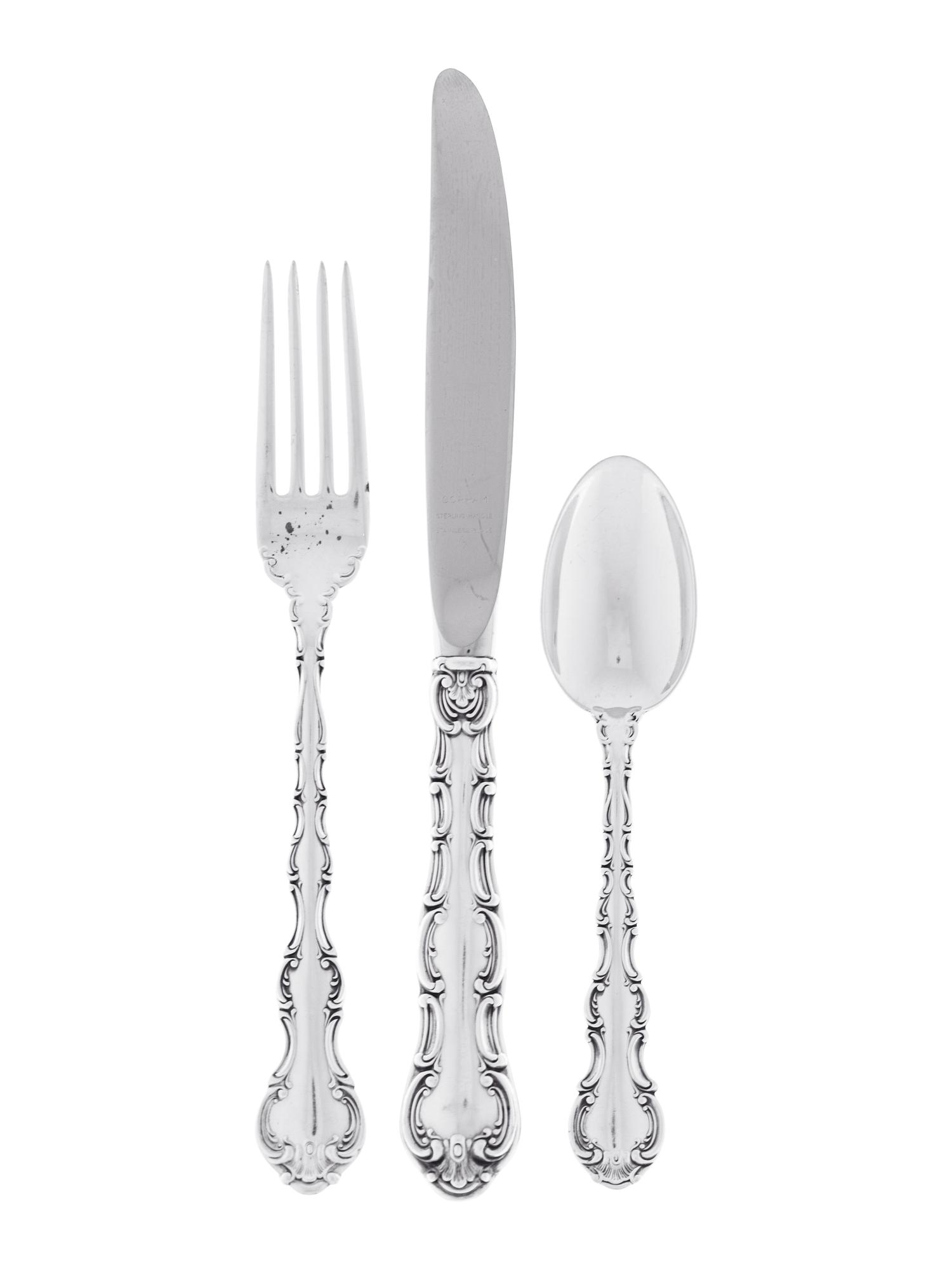 An American Silver Flatware Service