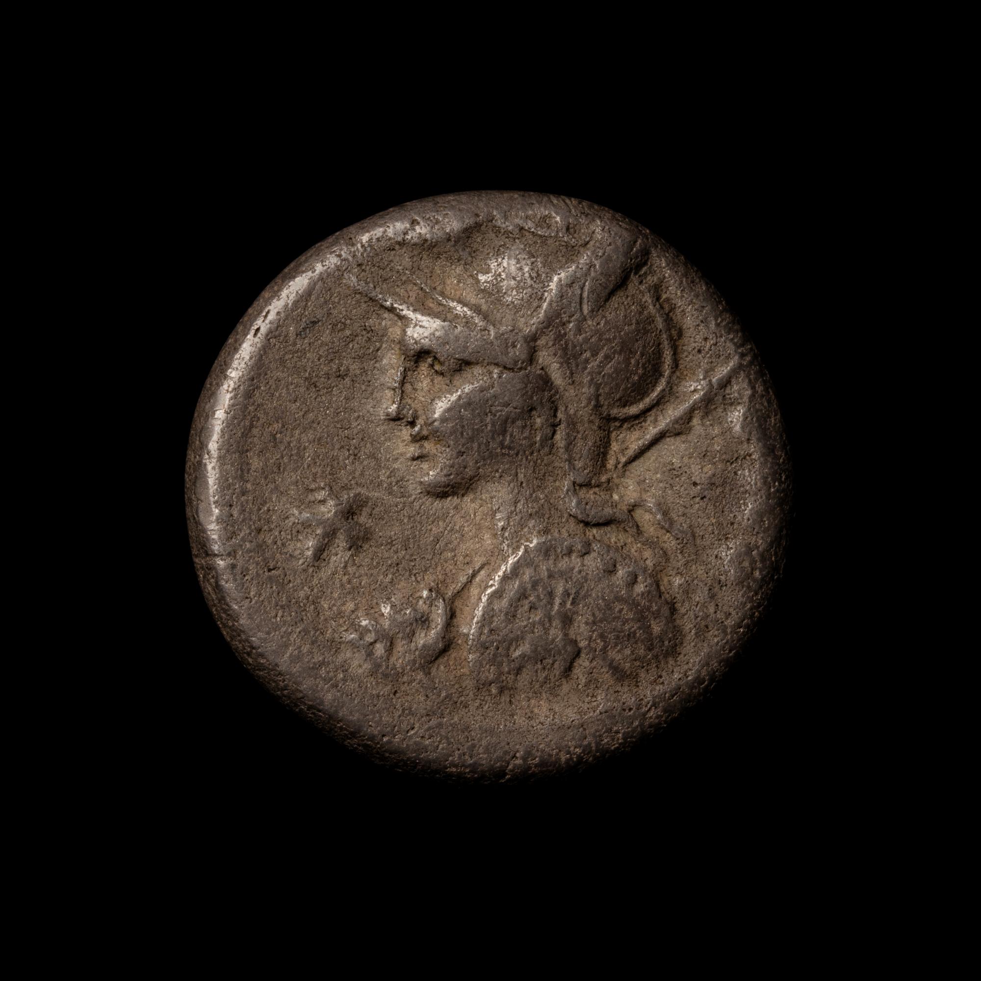 [ANCIENTS] ROMAN REPUBLIC. P. Licinius Nerva (c. 113-112 BC). Ar Denarius, (3.8g, 16mm); the reverse featuring three citizens voting in the Comitum .