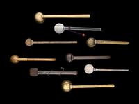 Nine Japanese Metal Portable Writing Sets, Yatate