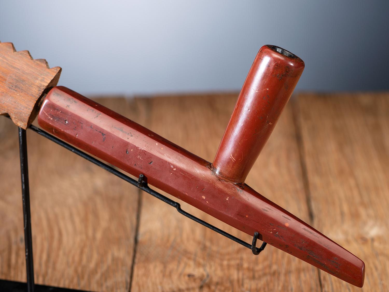 Sioux Quilled Pipe Stem, with Catlinite Bowl