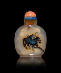 A Chinese Shadow Agate Snuff Bottle