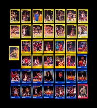 A Group of Assorted 1983, 1984, 1985 and 1986 Star Co. Basketball Cards, Including a John Stockton Rookie and Larry Bird Set,