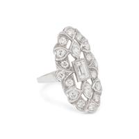 DIAMOND AND PLATINUM RING