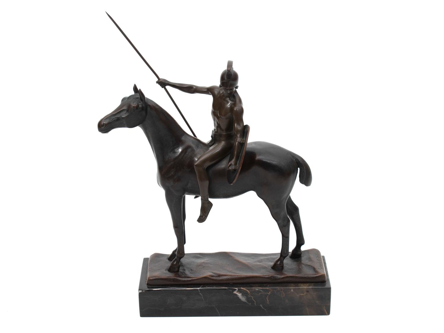 Roman Warrior Mounted on Horse