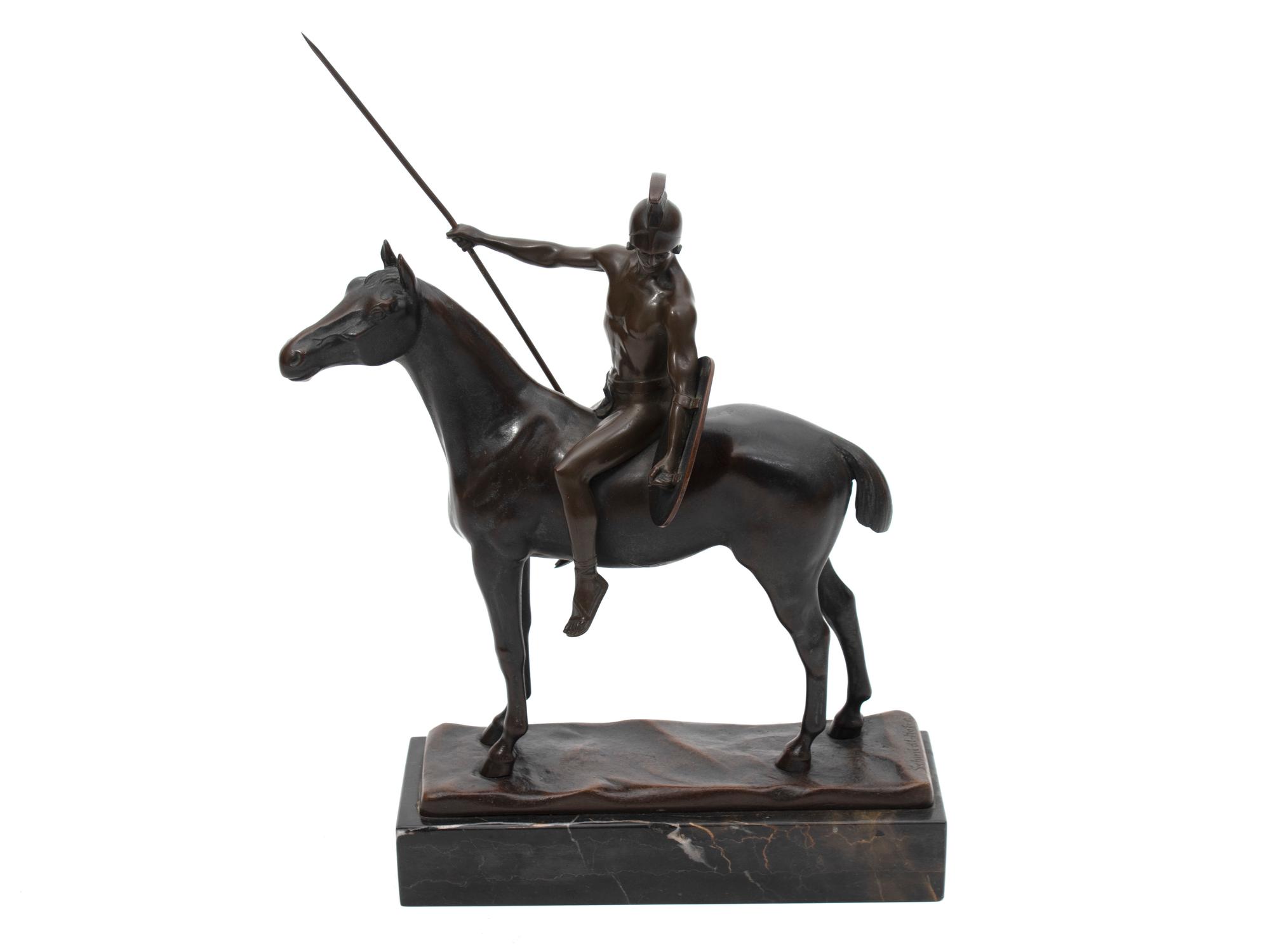 Roman Warrior Mounted on Horse
