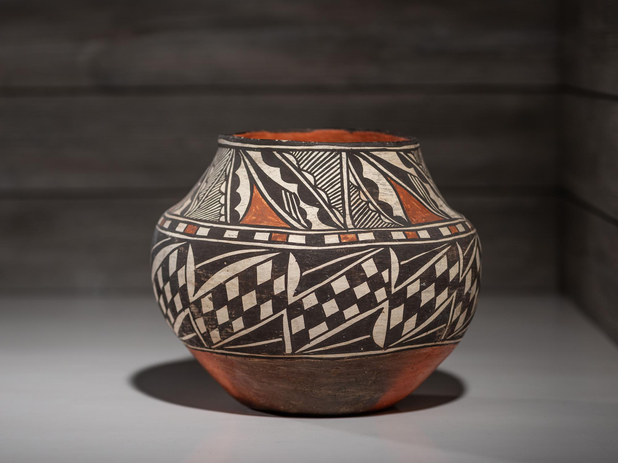 Acoma Polychrome Pottery Jar