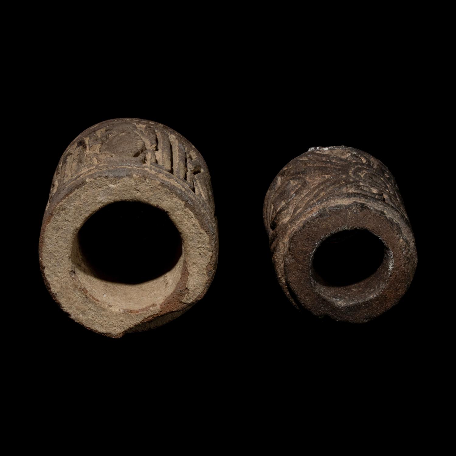 Two Pre-Columbian Stamp Rollers