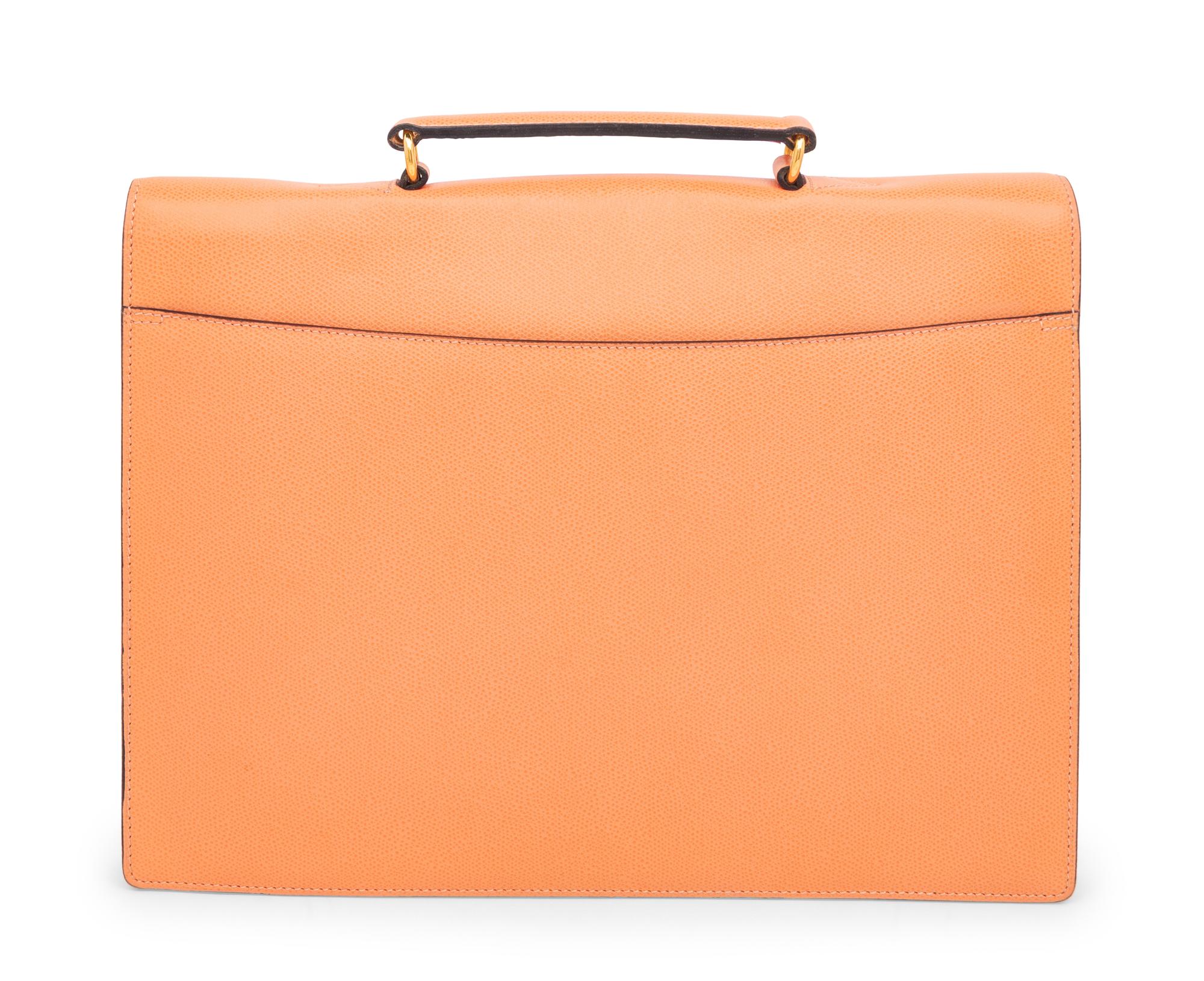 Céline, Salmon Pink Leather Briefcase