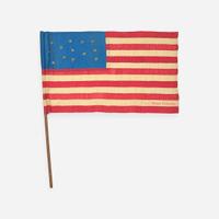 A Civil War Era 13-Star American National Parade Flag 1861-1865