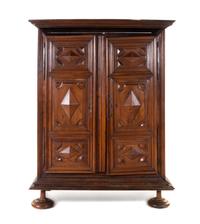 A Louis XIII "Pointe des Diamants" Walnut Armoire