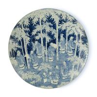 A Massive Chinese Blue and White Porcelain Charger