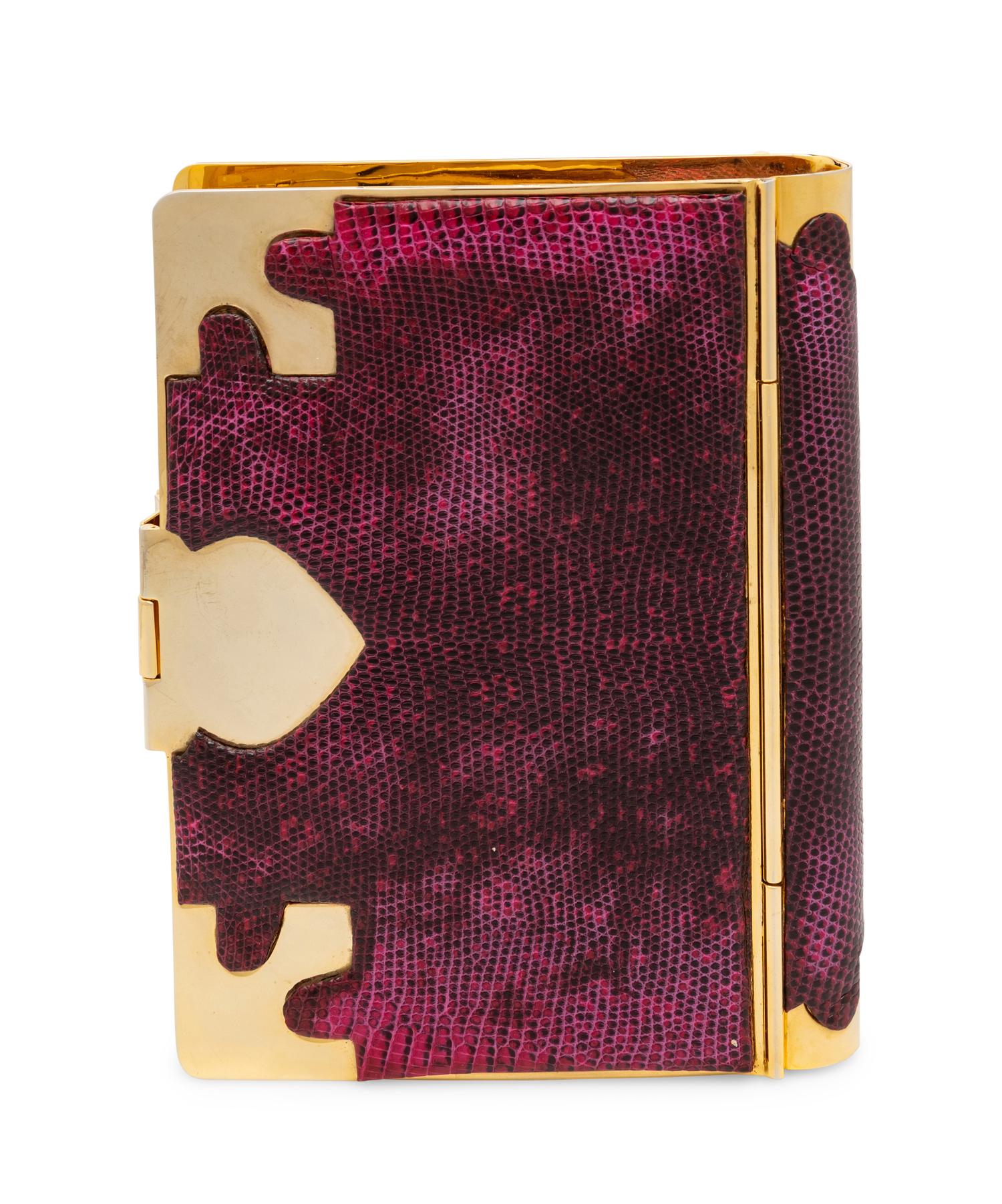 Judith Leiber, Snakeskin Book Clutch