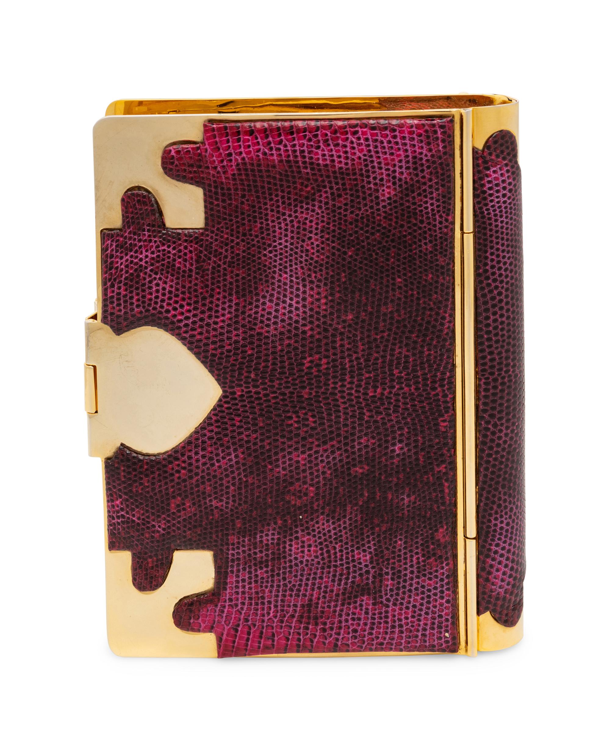 Judith Leiber, Snakeskin Book Clutch