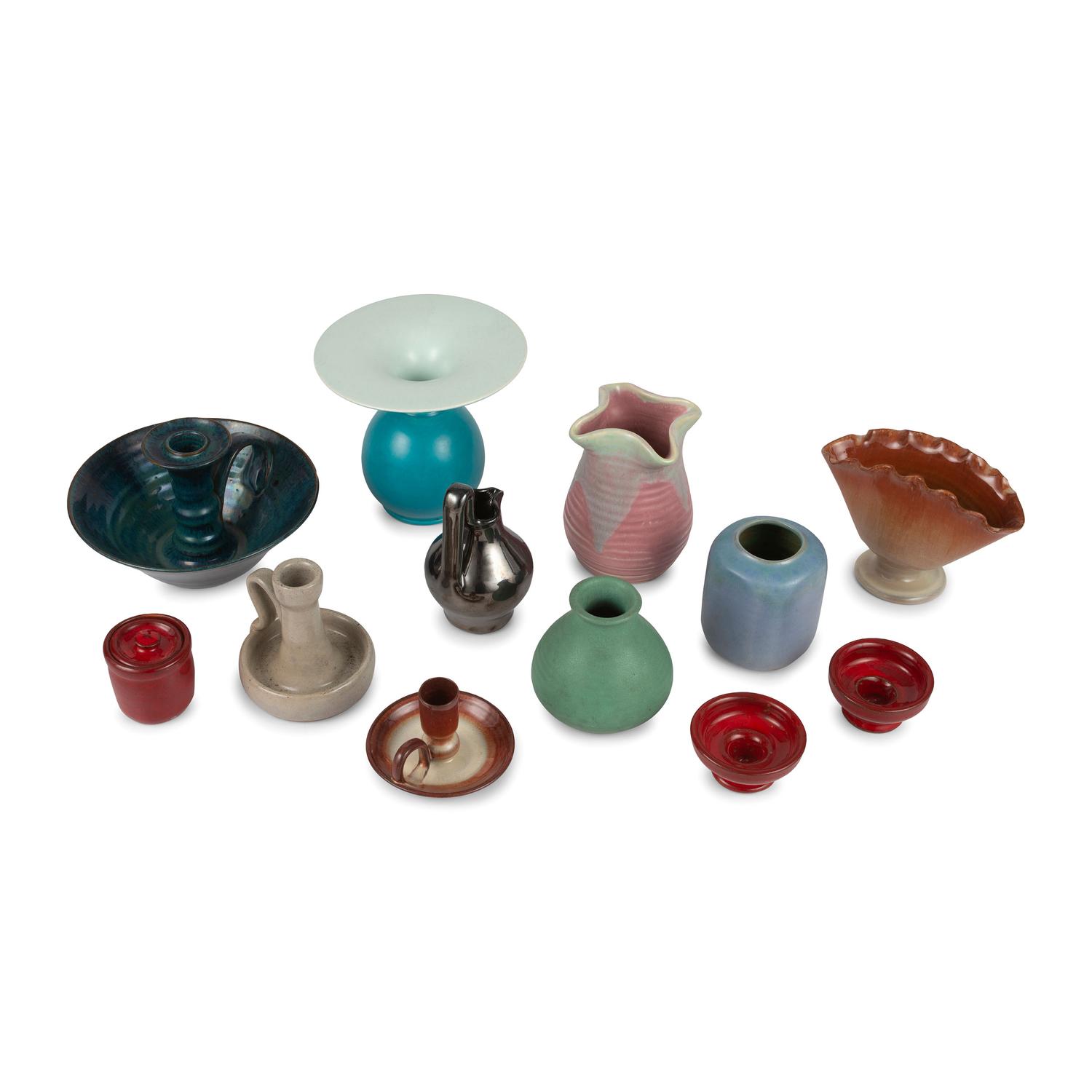 A Group of American Art Pottery