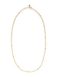 YELLOW GOLD AND SAPPHIRE NECKLACE