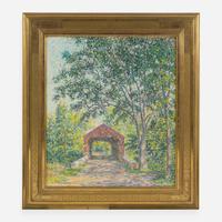 Samuel George Phillips (American, 1890-1965) - The Red Covered Bridge