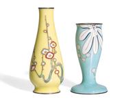 Two Japanese Cloisonne Vases, Ando Jubei Studio