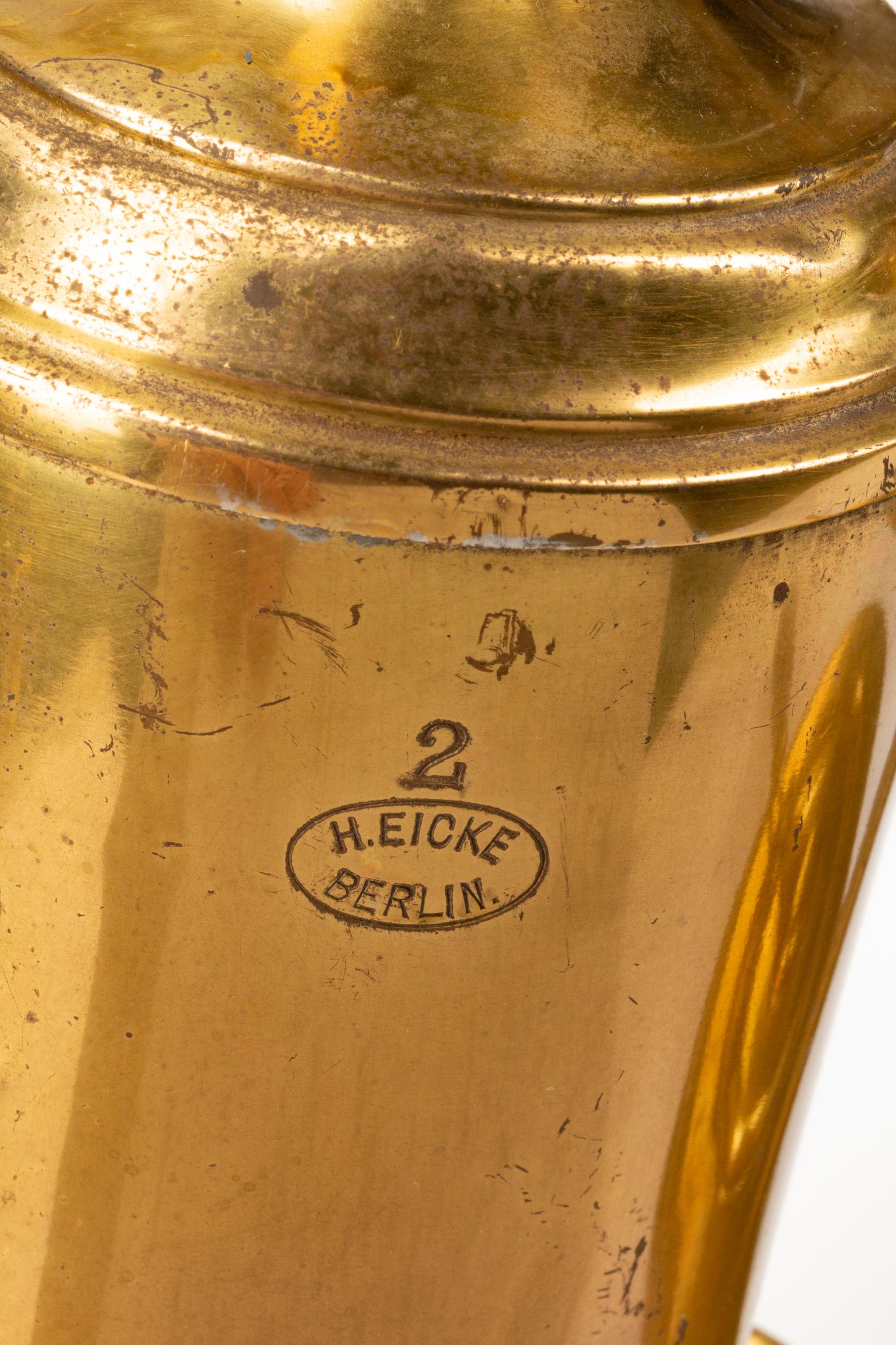 A Collection of Dutch Brass Oil Lamps