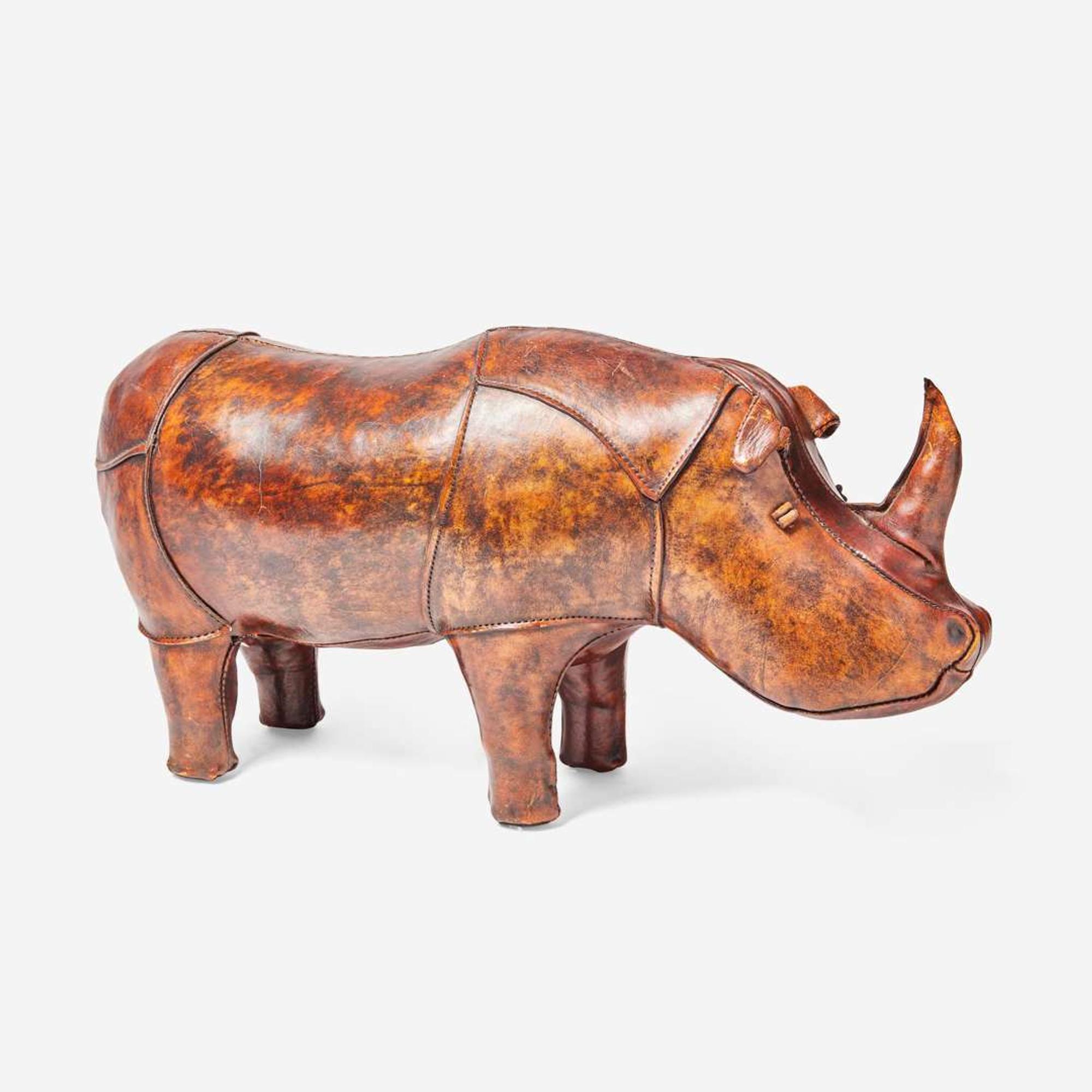 Dimitri Omersa (1927-1985) Rhinoceros Footstool, Omersa & Co., UK, circa 1965