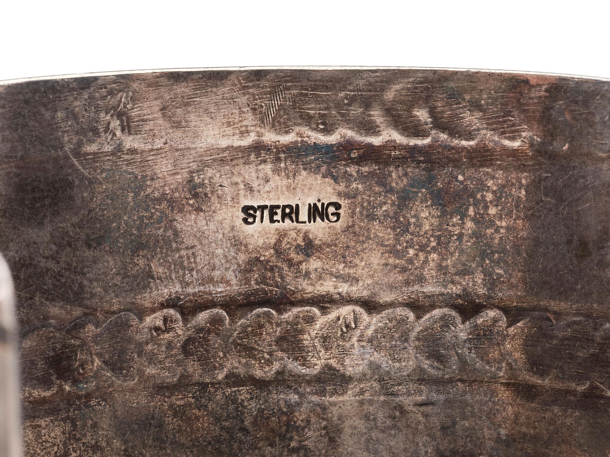 Navajo Stamped and Chiseled Cuff Bracelets