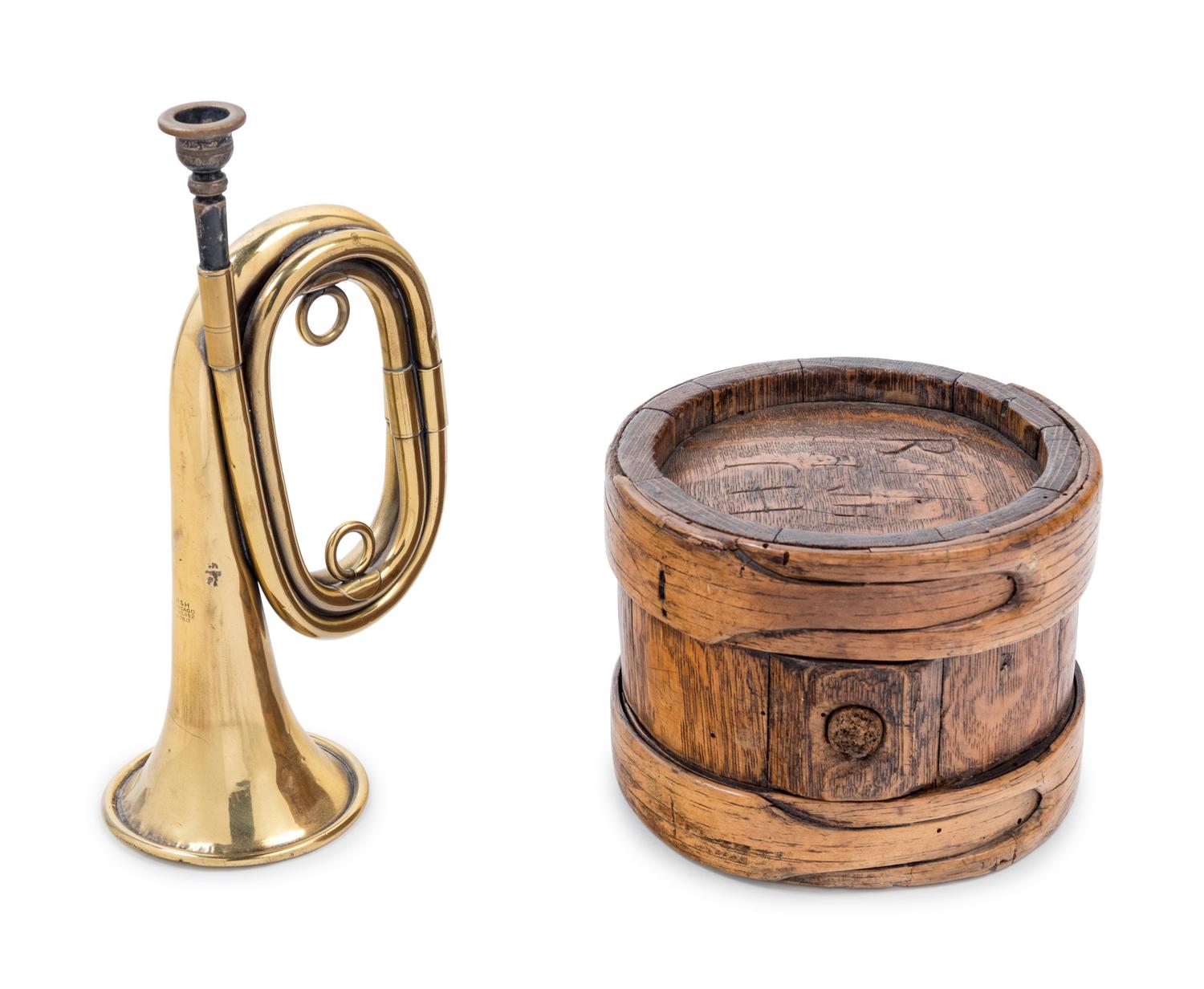 An American Wooden Drum Canteen