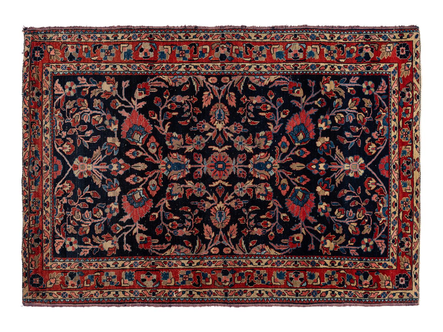 Two Persian Wool Area Rugs