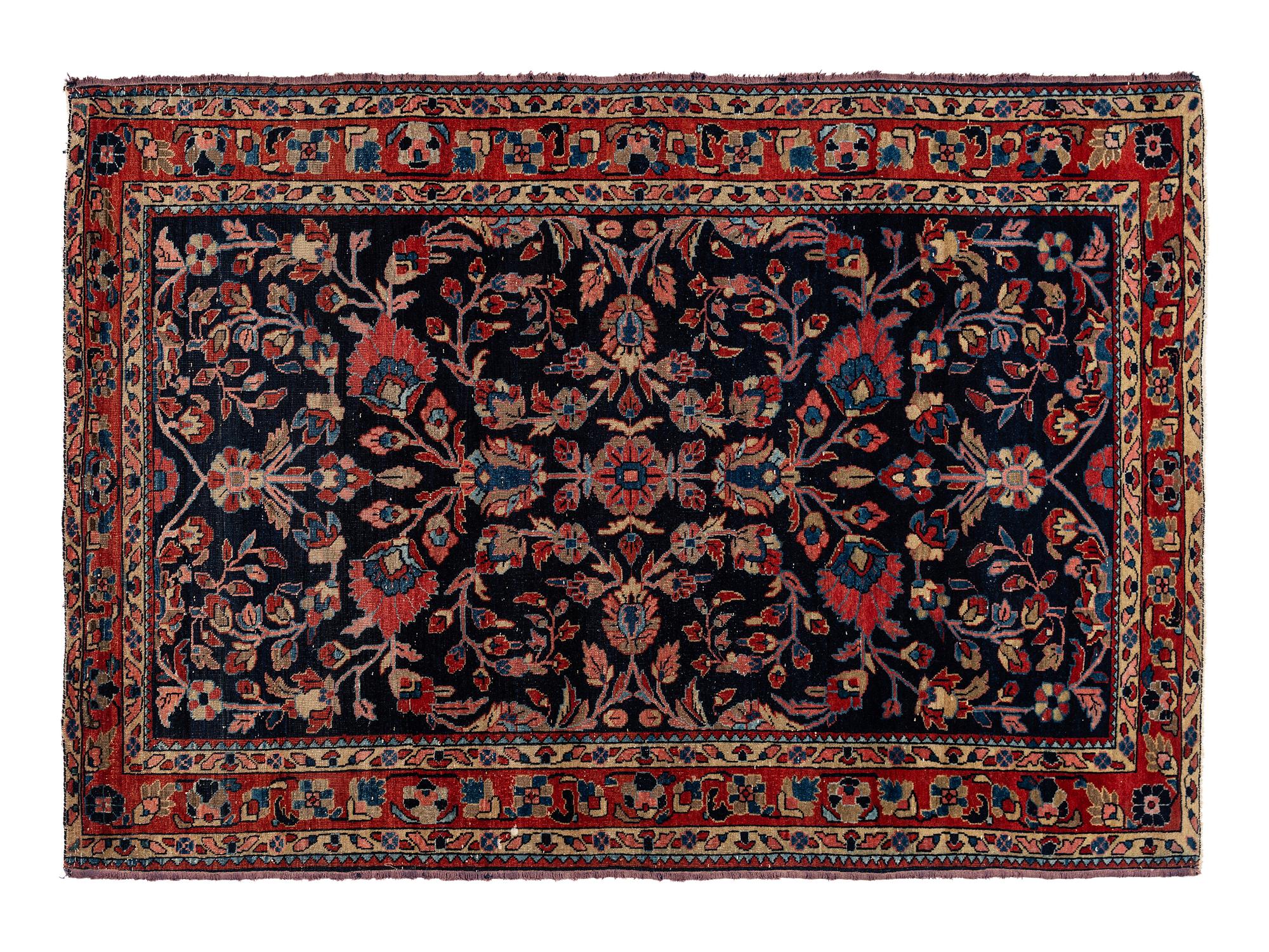 Two Persian Wool Area Rugs